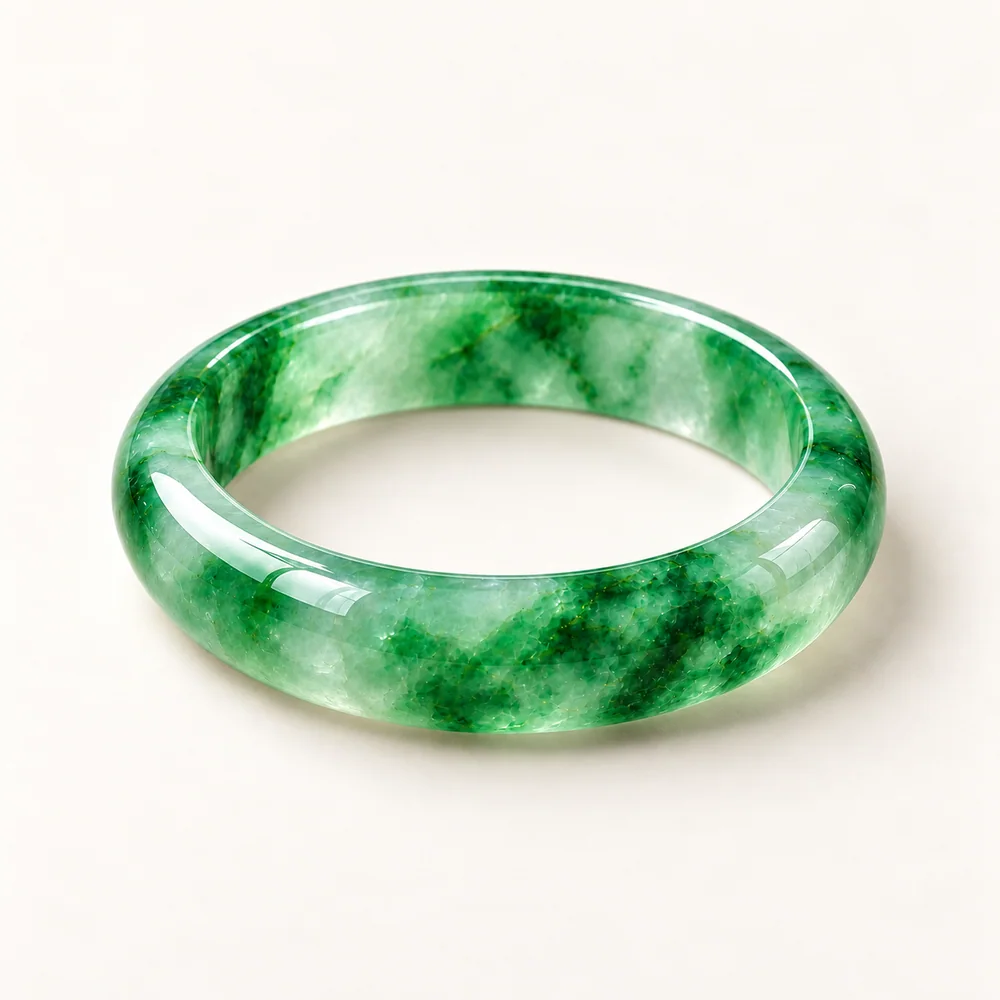 Green jadeite bangle